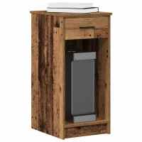 vidaXL Torre de ordenador con cajón 35x45x77 cm en color Blanco/Roble Sonoma/Gris sonoma y más - details 3