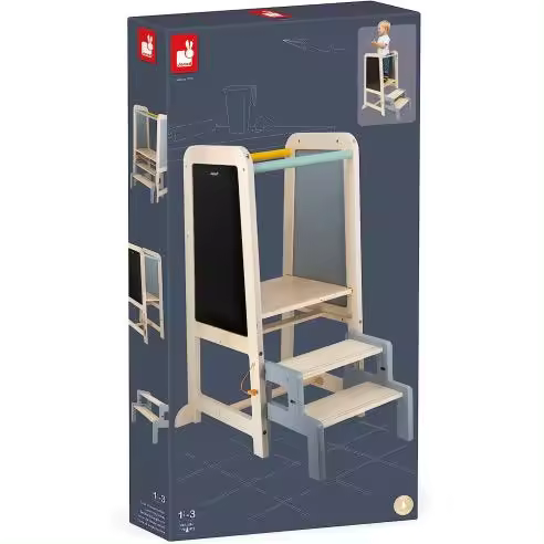 Torre de Observación de madera , Alzador infantil , Peldaños - Janod J09640 JU09640 JANOD - 1