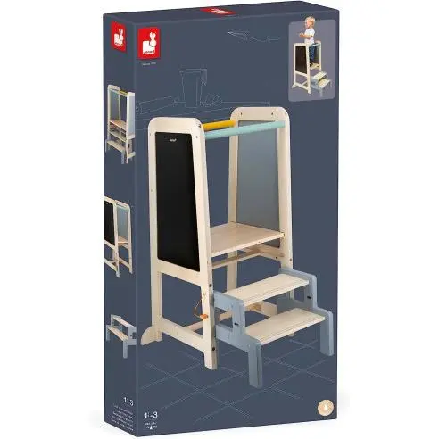 Torre de Observación de madera , Alzador infantil , Peldaños - Janod J09640 JU09640 JANOD - 1