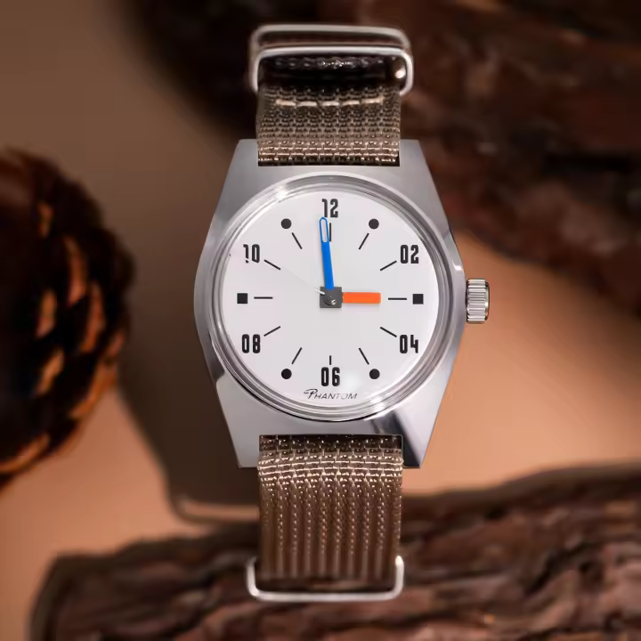 Reloj Mecánico De Mano 7120 Para Hombres 36mm Retro Business Tiempo Clásico Sencillo Para Parejas Material De Correa De Cuero Resistente Al Agua Profundidad 3Bar - 1