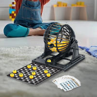 Juego De Lotería Bingo Para Adultos Y Familia Juego Interactivo De Mesa Grande Divertido Para Fiestas Y Entretenimiento Juguete De Suerte Para Niños Mayores De 7 Años - details 0