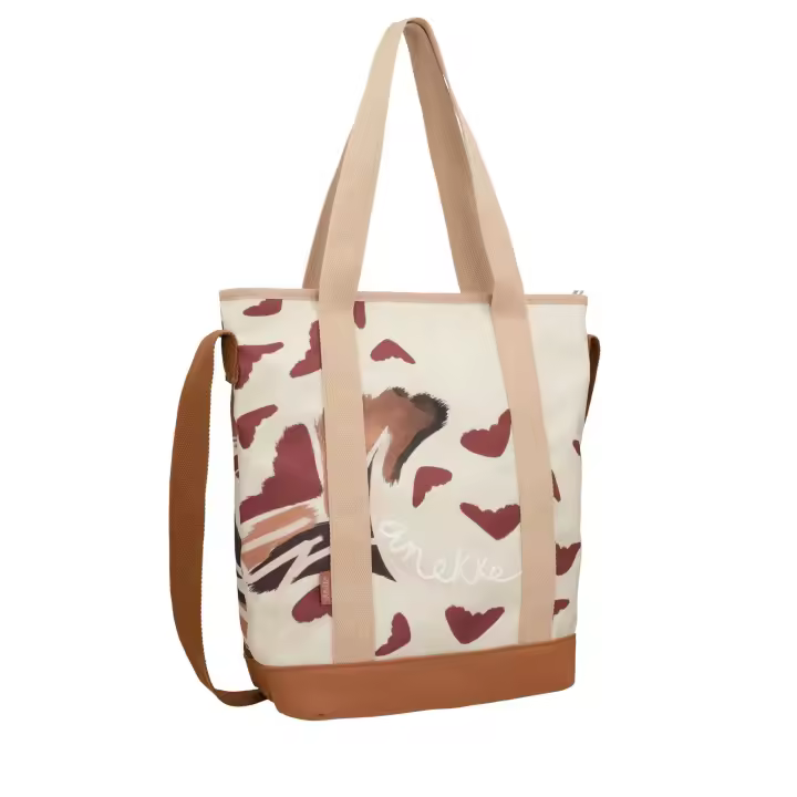 Bolso de playa Anekke Alma - Tamaño mediano - Dos asas largas de hombro y mano - Asa larga bandolera - Cierre de cremallera - Ref. 40474-201 - Mide 43 x 35 x 7 cm - 1
