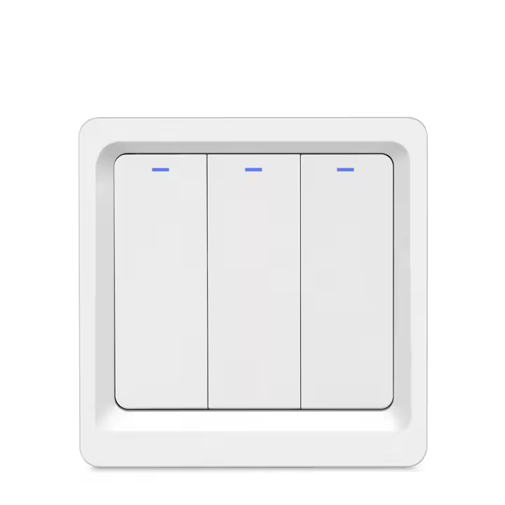 DAM. Interruptor de pared inteligente Wi-Fi con control remoto y temporizador, compatible con Alexa y Google Home 9x4x9cm. - 1