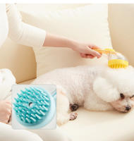 Cepillo De Baño Para Perros Con Mango Largo Y Suave De Silicona Cepillo De Peluquería Para Gatos Y Perros Masajeador De Mascotas Suministros Para Mascotas - details 2