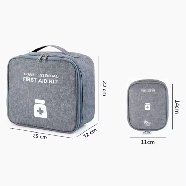 Kit De Primeros Auxilios Familiar Portátil Para Viajes Al Aire Libre Bolsa De Almacenamiento De Gran Capacidad Con Varias Capas - 1