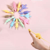 Juguete De Decompresión Dinosaurio Para Dedos 5-30 PCS Slingshot De TPR Juguete De Broma Para Cumpleaños De Niños Juguetes De Dinosaurio Aleatorios No Batería Unisex - details 11