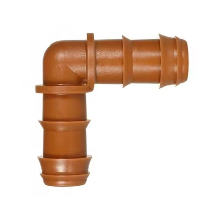 Suinga Codo Riego por Goteo 16mm Marrón - Accesorio de Alta Calidad para Tuberías de Jardinería y Agricultura - 1