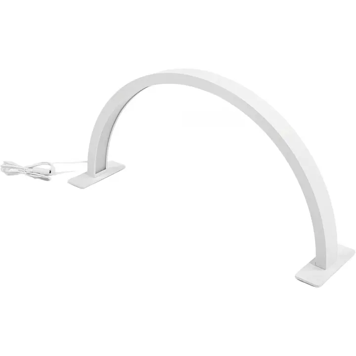 Cris Nails - Lámpara LED de mesa en forma de arco para mesas de manicura, blanco - 1