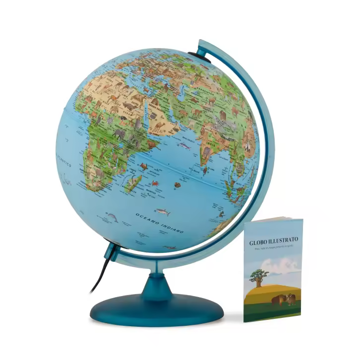 Globo terráqueo, bola del mundo Safari 30. Idioma Español. Con libro. - 1