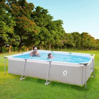 YUMO HOUSE-Avenli Piscina Rectangular con Estructura metálica 300x207x65cm con depuradora ,3701L ,Montaje fácil en 30minutos / Piscina Rectangular amb Estructura metàl·lica - details 3
