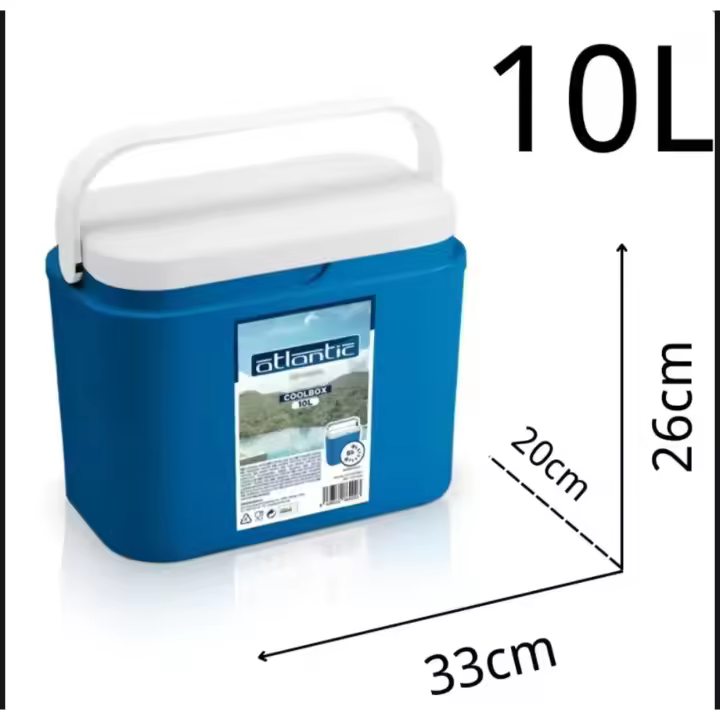Nevera Portátil Térmica Azul y Blanco Polipropileno ATLANTIC Ideal Para Actividades al Aire Libre en el Jardín Camping Barbacoas Pisicna Playa Capacidad 10/18/24/30Litros Resistente ATLANTIC OFICIAL Y ORIGINAL GARANTIZADO - 1