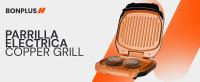Bonplus BP  Parrilla Eléctrica  Grill para Bocadillos  Revestimiento Antiadherente  Fácil de Limpiar  Con Depósito para Aceite  900W  Cocción Homogénea  Sandwichera  Sin Humo  Grill Sin Humo  Cocina - details 0