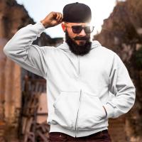 Pack de 2 Full-Zip Hoodie Sudadera con Capucha y Cremallera para Hombre - Alta Calidad - Color Blanco y Negro - Marca SO Wear Siempre Original - details 1