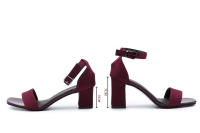 Sandalias De Moda Para Mujer Verano 2024 Tacón Medio Alto Exterior Elegantes Zapatos De Boda plus Size 34-40 Con Correa De Cierre - details 12