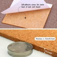 Tablero De Tachuelas De Madera De 30cm/11.8in Con Adhesivo Auto-Adhesivo Tablero Decorativo Para Pared De Fotos Tablero De Noticias Tablero Con Gancho - details 2