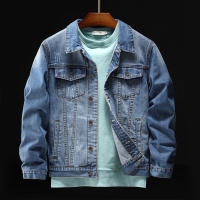 Chaqueta De Denim Bordada Indian Chief Para Hombres Retro Azul Ropa De Calle Estilo Slim Ropa De Motocicleta Casual Para Primavera Y Otoño Tallas M a 3XL - details 3