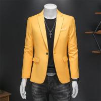 Chaleco De Novio Casual Para Hombre Marca Alta Color Sólido Diseño De Negocios Blazer De Boda Top De Traje Chaqueta De Moda - details 34