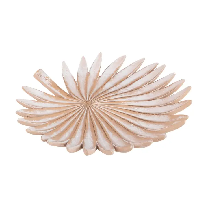 Adda Home Bandeja de Resina Natural 20x20x3 Cm - Centro de Mesa Elegante - 1