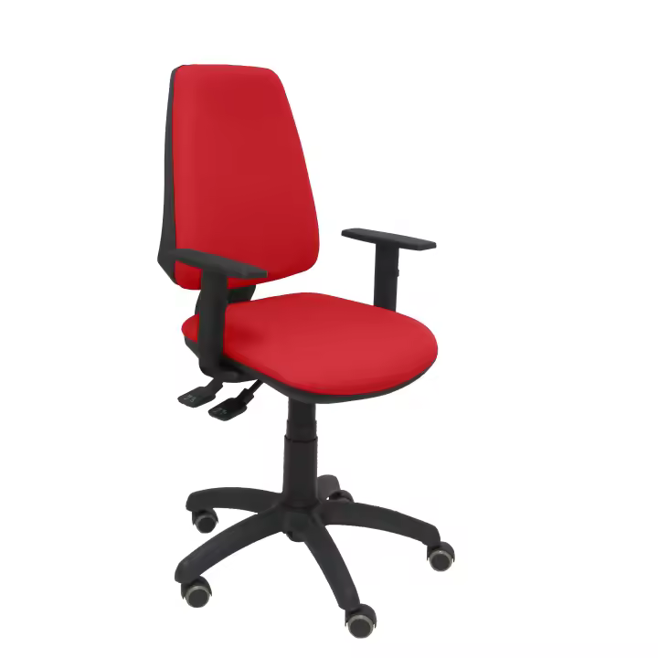 Piqueras Y Crespo Silla Elche S BALI Rojo Ergonómica con Brazos y Ruedas - 1