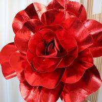 Gran Rosa Artificial De Espuma Para Fotografía Y Decoración De Fiestas Hecha a Mano Con Terminación Brillante Flores Artificiales Para Alineaciones Y Arreglos - details 1