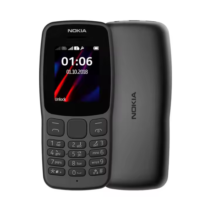 NOKIA 106 Black / Móvil 1.8" - 1