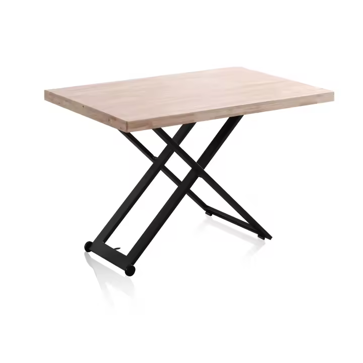Duehome Mesa de Centro Elevable Lada - Diseño Nórdico con Toque Industrial - 1
