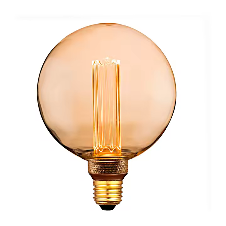 FactorLed BOMBILLAS DECORATIVAS E27 4W, REGULABLE, LÁMPARA VINTAGE RETRO, BOMBILLA FILAMENTO LED AHUMADA, GLOBO G125, LUZ CÁLIDA, ILUMINACIÓN ESPECIAL HOGAR Y NEGOCIOS - 1