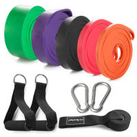 Lixada Set De 5 Bandas De Resistencia Para Ejercicio De Poder Y Estiramiento Con Bolsa De Transporte Adecuado Para Entrenamiento De Muslos Brazos Cintura Y Abdomen - details 18
