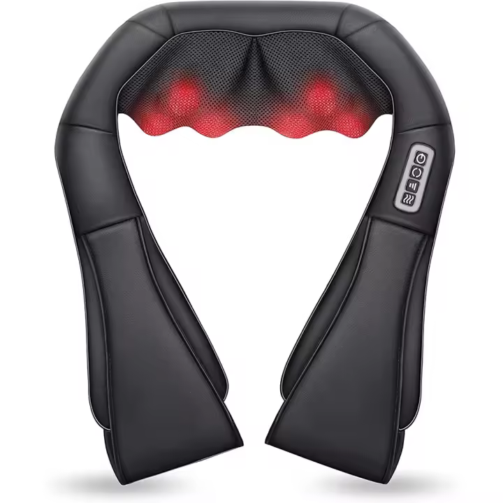 Masajeador De Hombros Y Cuello Shiatsu Con Calor U Shape Masa Profunda Masajeador Eléctrico Para Cuello Cintura Piernas Y Corporal - 1