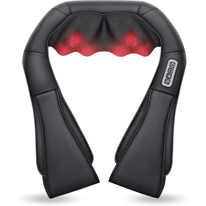 Masajeador De Hombros Y Cuello Shiatsu Con Calor U Shape Masa Profunda Masajeador Eléctrico Para Cuello Cintura Piernas Y Corporal - 1