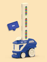 Juego De Dominoes Colorido Automático Para Niños Set Educativo Inteligente De Coche Eléctrico Y Torreón DIY Regalo De Rompecabezas - details 11