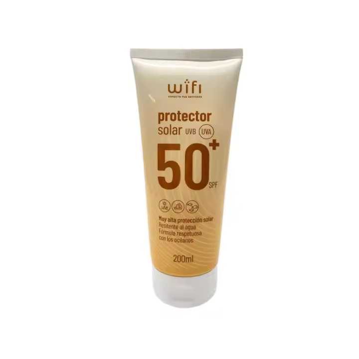 Protector Solar Wifi Spf 50+ 200ml - Alta Protección UVB/UVA - Resistente Al Agua - Fórmula Respetuosa Océanos - Farmacia - 1