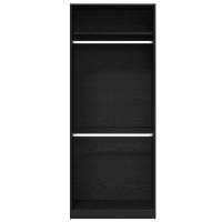 Armario vidaXL Negro Roble 80x50x200 cm Madera Elaborada - details 4