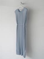 Vestido De Punto REALEFT 2025 Para Mujer Estilo Casual Cuello En V Midi De Pierna Larga Con Abertura Lateral Y Cintura Alta - details 9