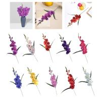 Artificial Gladiolus Flower Para Decoración De Mesa Centro De Mesa De Fiesta De San Valentín Decoración De Oficina Y Festivales Flor De Seda Para Boda Y Aniversario - details 1