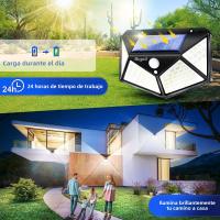 Luz De Pared Solar Con Sensor De Movimiento 100LED Iluminación Al Aire Libre Impermeable Lámpara De Calle Con Luz Solar Spot - details 10