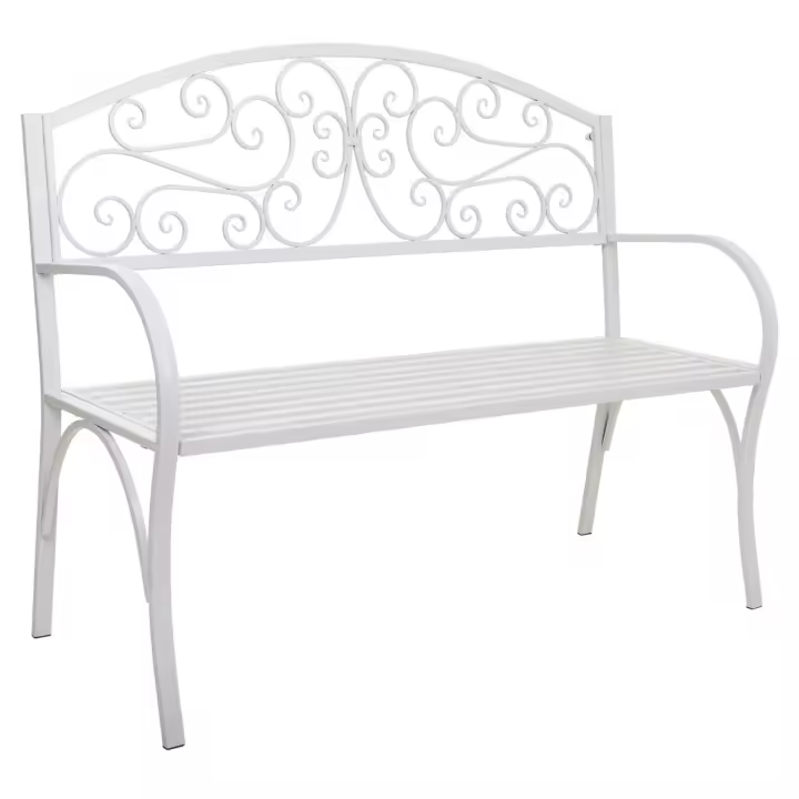 WANDERLUST DECO Kit Banco de Metal  | Asientos para Exterior - Resistente a la Intemperie - 1