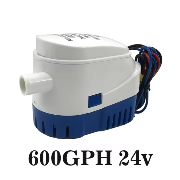 Bomba De Agua Submersible Para Barco DC 12V 24V Con Interruptor Automático De Flotación 600 750 1100GPH Bomba De Bilge Eléctrica - 1