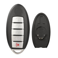Carcasa De Llave Inteligente Jingyuqin Con 3/4 Botones Para Nissan ALTIMA MAXIMA Murano Versa Teana Sentra 2006-2014 Material ABS+Metal - details 1