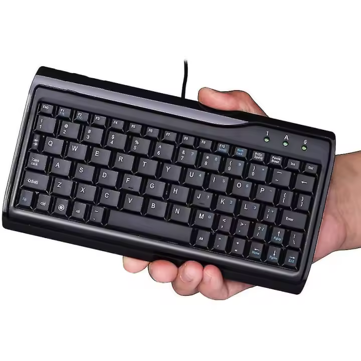 Super Mini Wired Keyboard, Full Size 78 Keys Keypad Small Portable Fit With Professional Or Industrial Use - 1