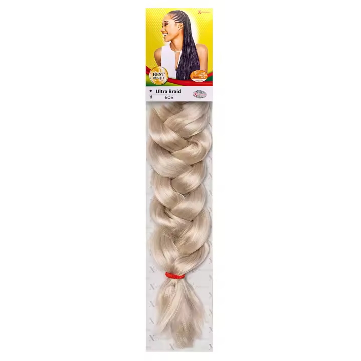X-Pression Ultra Braid Color 60S – Fibra Premium Kanekalon para Trenzas, Crochet y Peinados Africanos – Suaves, Largas y Resistentes, Extensiones - 1