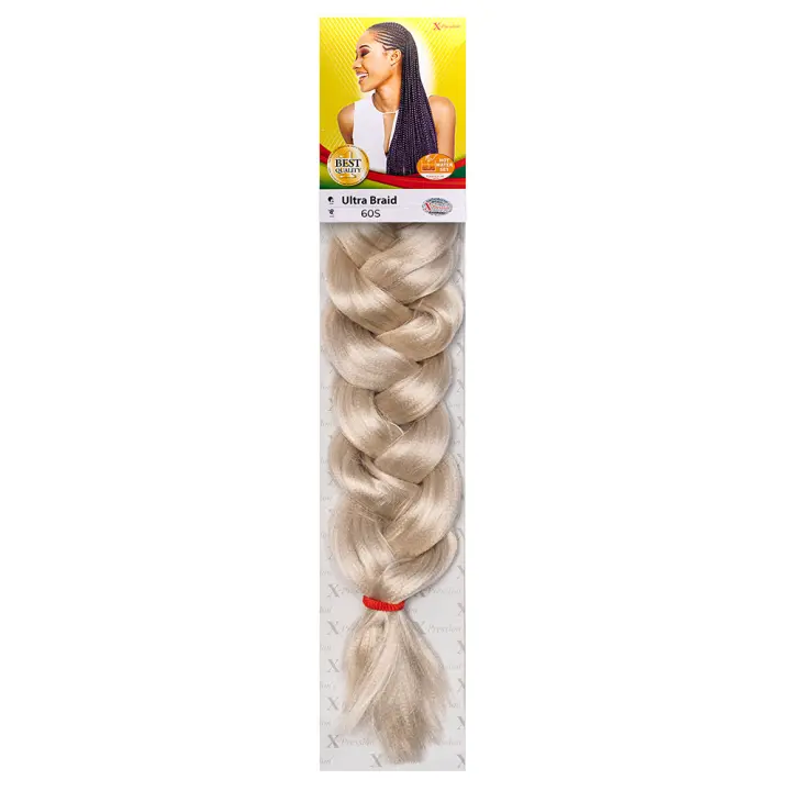 X-Pression Ultra Braid Color 60S – Fibra Premium Kanekalon para Trenzas, Crochet y Peinados Africanos – Suaves, Largas y Resistentes, Extensiones - 1