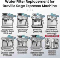 Paquete de 4 filtros de agua para la máquina de café Sage-Filtros de agua para Sage Barista Express Pro Touch 2025- - details 0