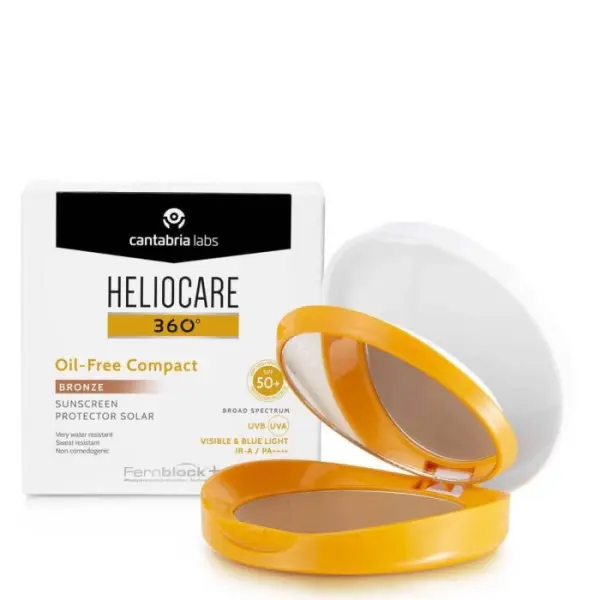 HELIOCARE 360º SPF 50+ OIL-FREE COMPACT PROTECTOR SOLAR 10 G COLOR BRONZE - 1