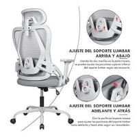 Silla de Oficina Ergonómica TLV-6302, de Escritorio, Giratoria, Ruedas, vista general.