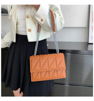 Bolso De Hombro Para Mujer Con Cadena Y Parche Bordado Bolso Bandolera Diario Sólido Color PU Cuero Sintético Cuadrado - details 2