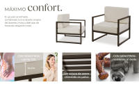 Tectake - Conjunto de salón de jardín COMOSA acolchado XXL, Conjunto de salón acogedor compuesto distintas partes, Máximo confort gracias a los cojines de asiento y respaldo ultragruesos, Estructuras de acero revestido en polvo para una máxima estabilidad - details 1