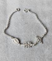 pulsera amuleto triple protección San Benito, Cruz de caravaca y nudo de bruja fabricada en plata de primera ley-40ycuatrojoyeria - details 0