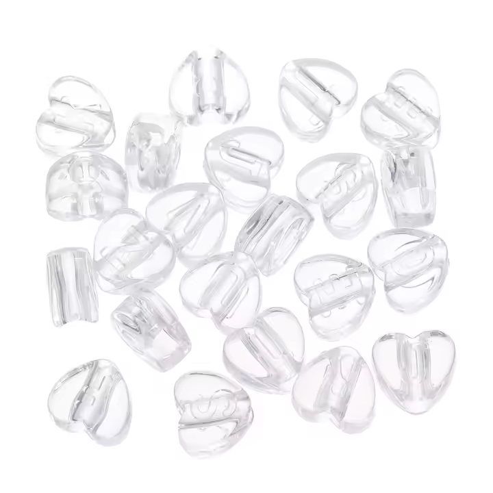Cuentas De Acrílico Transparentes Para DIY Joyería Accesorios De Cuentas De Corazón Para Collar Y Pulsera 50/100pcs - 1