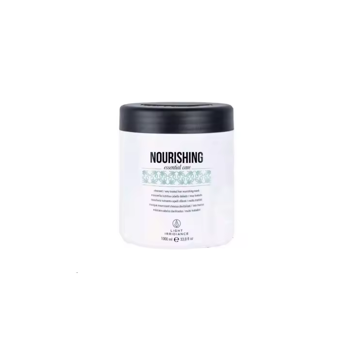 Light Irridiance - Mascarilla Nourishing para Cabellos Dañados con Aceite de Argán, hidratante y nutritiva para brillo, volumen y consistencia, cuidado capilar profesional - 1